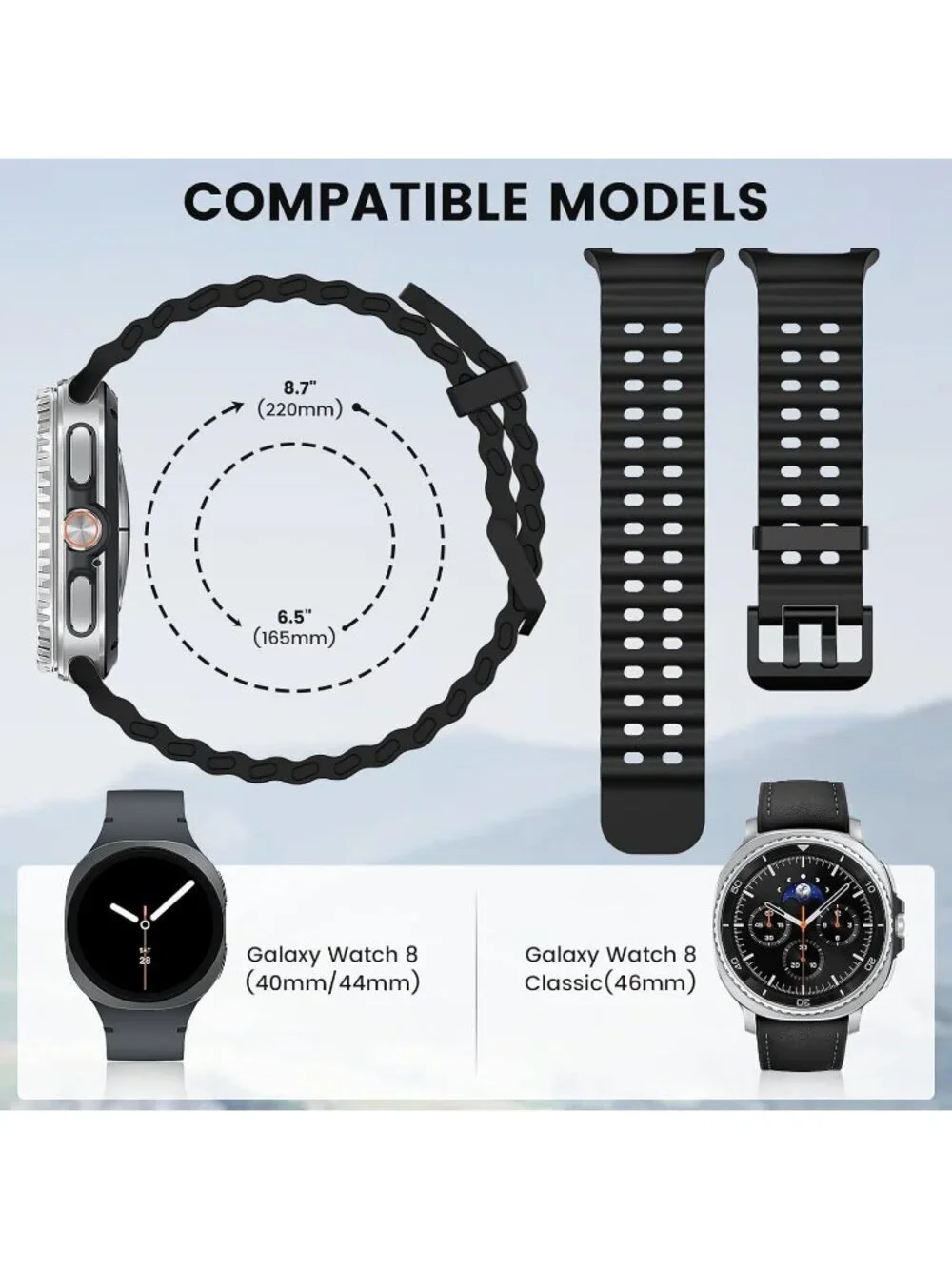 Unisex Grey Analog Quartz Breathable Marine Replacement Samsung Galaxy Watch